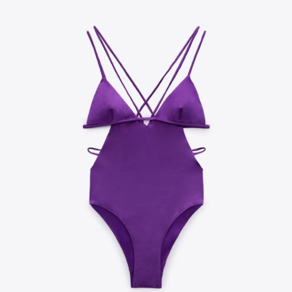 CUTOUT SWIMWEAR PURPLE